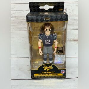 Funko Gold Tom Brady Chase 5" Premium Vinyl Figure NFL New England Patriots